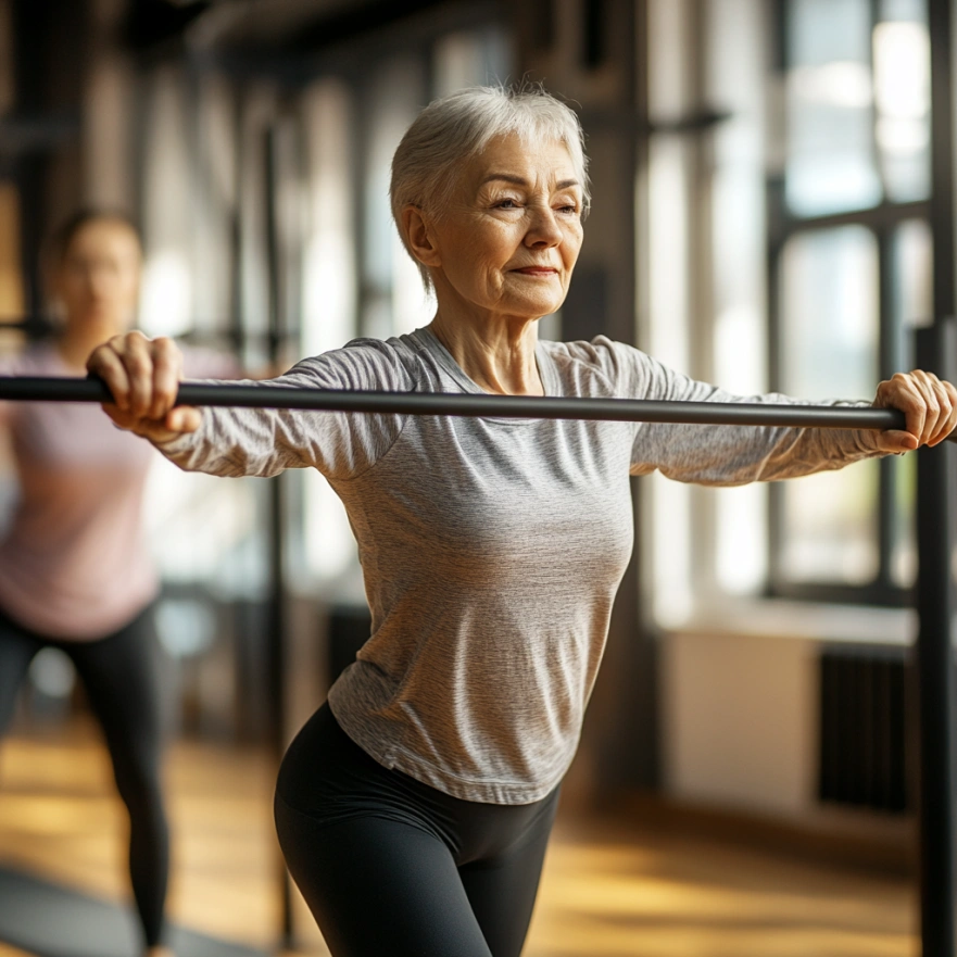 Тренування рівноваги для людей поважного віку